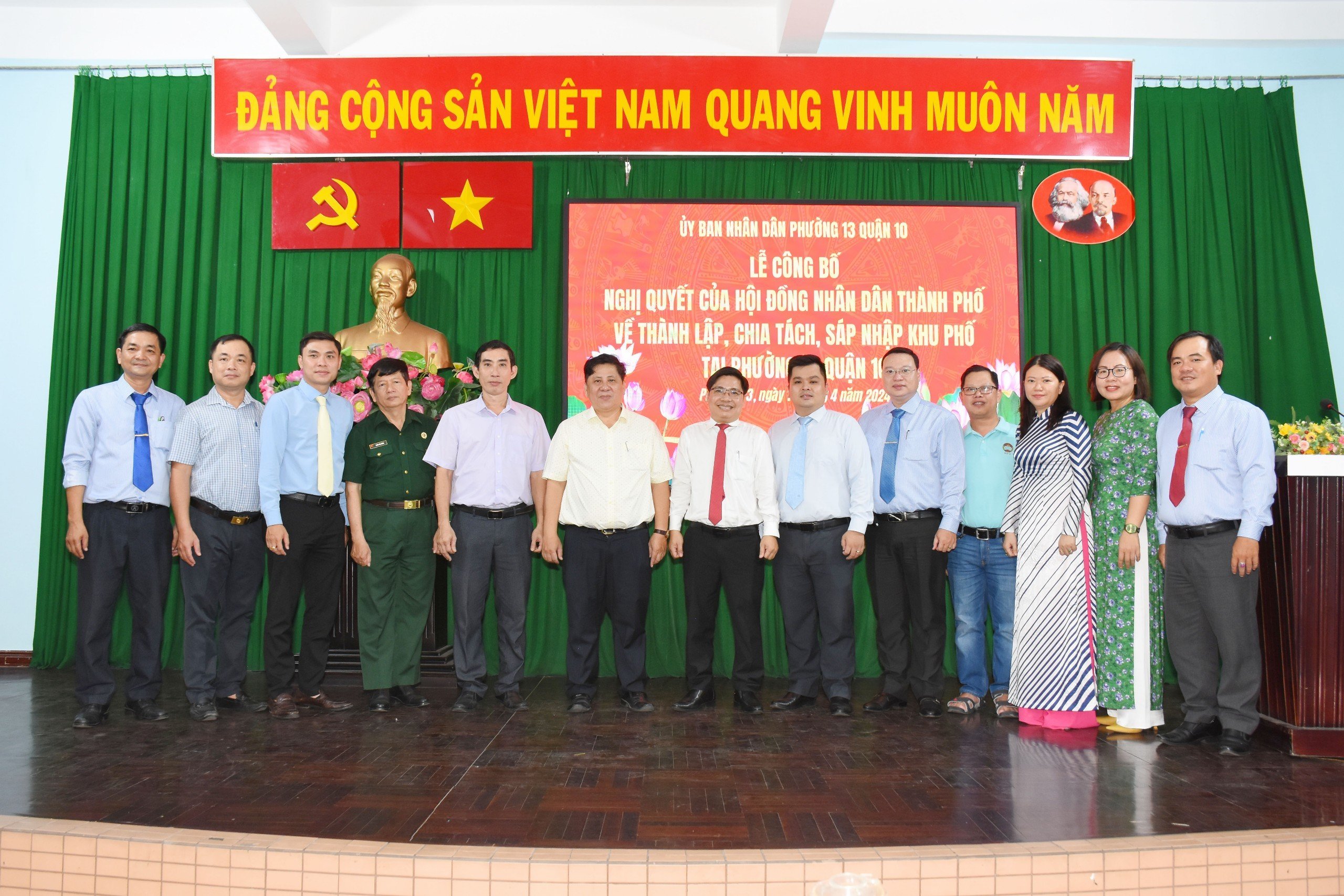 Image: PHƯỜNG 13 HOÀN THÀNH THỰC HIỆN SẮP SẾP KHU PHỐ THEO NGHỊ QUYẾT 11/NQ-HĐND NGÀY 14 THÁNG 3 NĂM 2024 CỦA HỘI ĐỒNG NHÂN DÂN THÀNH PHỐ HỒ CHÍ MINH