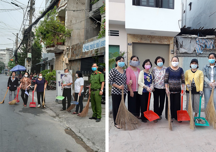 Image: Tổ chức ra quân tổng vệ sinh dịp Tết Nguyên đán Tân Sửu năm 2021 trên địa bàn Phường